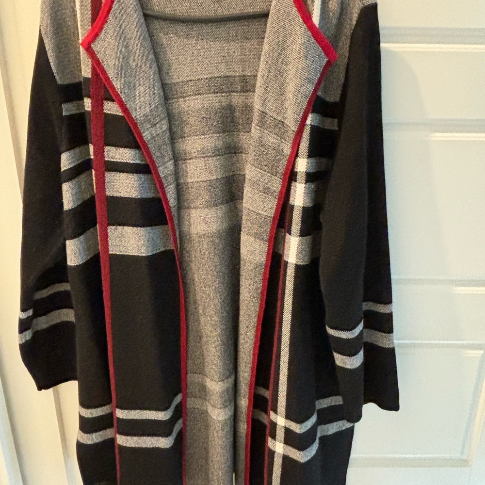 Kasper Sweater With Open Front - image 3